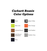 Alpha Sigma Tau Sorority Embroidered Greek letters Carhartt Watch Cap color options