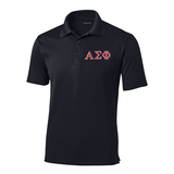 Alpha Sigma Phi Fraternity Embroidered Greek Letter Sport-Tek Micropique Polo