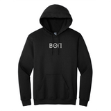 Display your Beta Theta Pi brotherhood with this quality Gildan hoodie. Your distinguished ΒΘΠ Greek letters are prominently embroidered on the center chest in gray