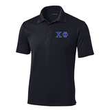 Chi Phi Fraternity Embroidered Greek Letter Sport-Tek Micropique Polo