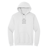 Display your Delta Delta Delta sisterhood with grace in this classic appeal Gildan hoodie. It features your cherished ΔΔΔ Vertical Logo expertly embroidered on the chest in black.