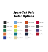 Zeta Beta Tau Fraternity Embroidered Greek Letter Sport-Tek Micropique Polo color options