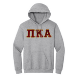 Fraternity Satin Stitch Sewn on Greek Letter Gildan Hoodie