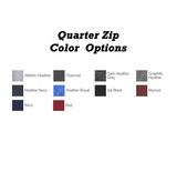Zeta Psi Fraternity Port Authority Quarter Zip With Embroidered Greek Letters color options