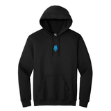 Wear your Kappa Kappa Gamma letters with aspiration in this enduring style Gildan hoodie. It features your beautiful ΚΚΓ Owl design meticulously embroidered on the center chest in blue.