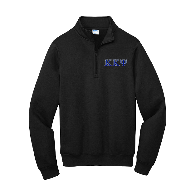 Kappa Kappa psi Quarter Zip Embroidered Greek Letters XL
