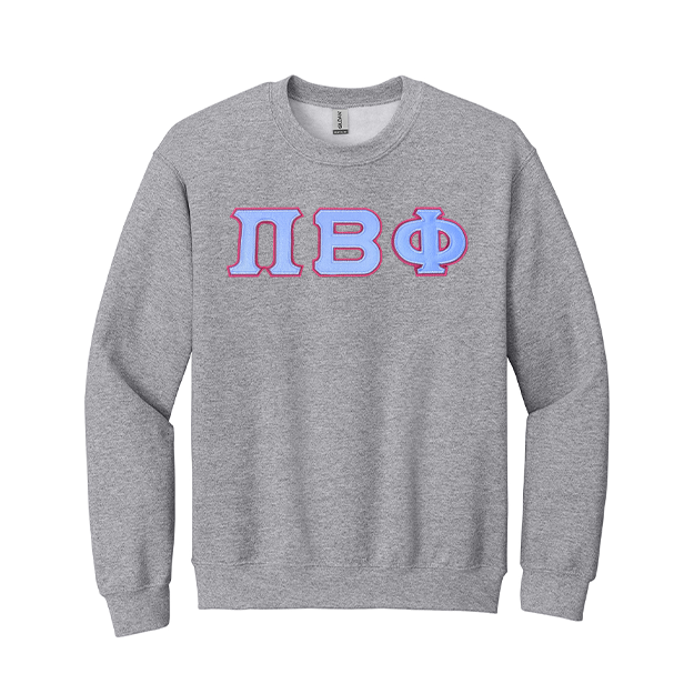Pi Beta Phi Greek Letter Crewneck Sweatshirt – Greek Clothing