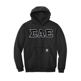 Sigma Alpha Epsilon Fraternity Carhartt Greek Letter Midweight Hooded Sweatshirt