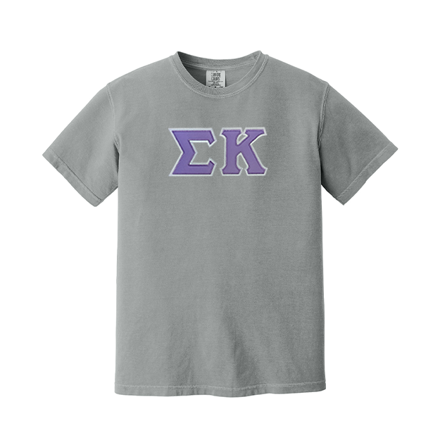 Sigma Kappa Sorority Comfort Colors Greek Letter T shirt greekclothingco