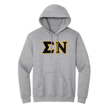 Sigma Nu Fraternity Sewn on Greek Letter Gildan Hoodie