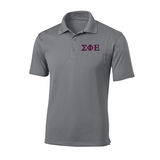 Sigma Phi Epsilon Fraternity Embroidered Greek Letter Sport-Tek Micropique Polo