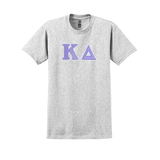 Sorority Sewn on Greek Letter T-shirt Satin Stitch