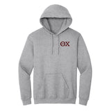 Wear your Theta Chi letters with this finely embroidered Gildan hoodie. Your esteemed Theta Chi Greek letters are meticulously embroidered for a classic and strong look.