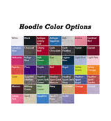 Sorority Greek Letter T-shirt Hoodie Package color options hoodie