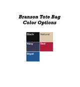 Embroidered Greek Letters Branson Tote