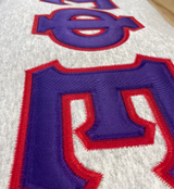 Fraternity Sewn on Greek Letter Gildan Crewneck Sweatshirt examples