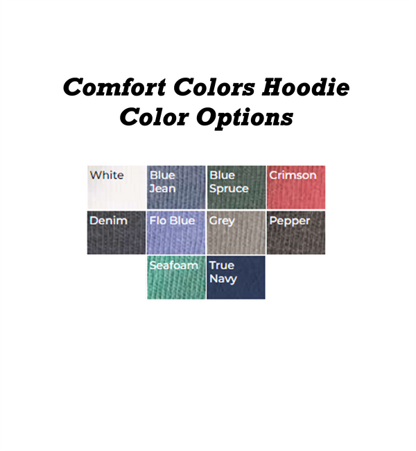 Kappa Delta Sorority Comfort Colors Greek Letter Hooded Sweatshirt