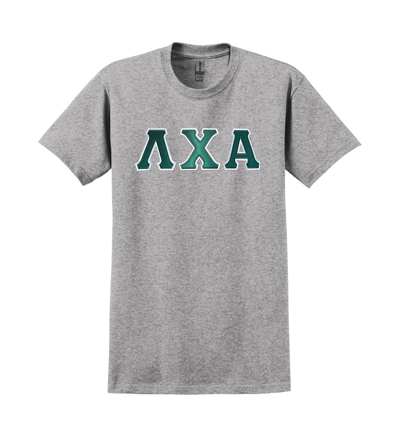 Fraternity Sewn on Greek Letters Gildan T-shirt
