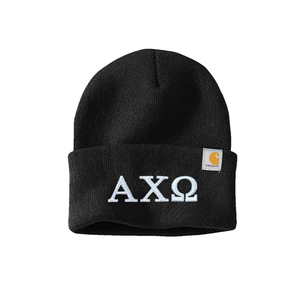 Alpha Chi Omega Carhartt Beanie Embroidered Greek Letters