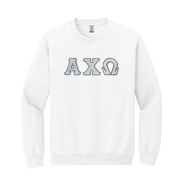 Alpha Chi Omega Greek Letter Crewneck Sweatshirt