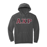 Alpha Chi Rho Sewn on Greek Letter Comfort Colors Hoodie