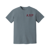 Alpha Chi Rho Comfort Colors T-Shirt - Embroidered Greek Letters