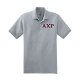 Alpha Chi Rho Polo Embroidered Greek Letters