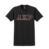 Alpha Chi Rho Sewn on Greek Letter T-Shirt