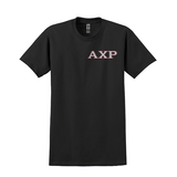 Alpha Chi Rho Embroidered Greek Letter T-shirt