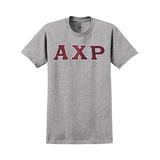 Alpha Chi Rho Sewn on Greek Letter T-Shirt