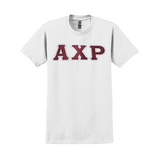 Alpha Chi Rho Sewn on Greek Letter T-Shirt