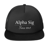 Alpha Sigma Phi Fraternity Established Embroidered Foam Trucker Hat