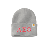 Alpha Sigma Phi Carhartt Beanie Embroidered Greek Letters