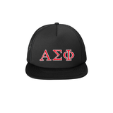 Alpha Sigma Phi Foam Trucker Hat Embroidered Greek Letters