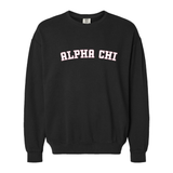 Alpha Chi Omega Sorority Varsity Basics Crewneck Sweatshirt