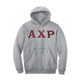 Alpha Chi Rho Sewn on Greek Letter Carhartt Hoodie