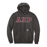 Alpha Chi Rho Sewn on Greek Letter Carhartt Hoodie
