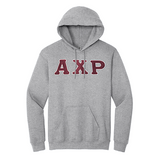 Alpha Chi Rho Sewn on Greek Letter Hoodie