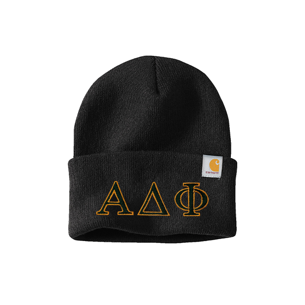 Alpha Delta Phi Fraternity embroidered Greek letters Carhartt Watch Cap