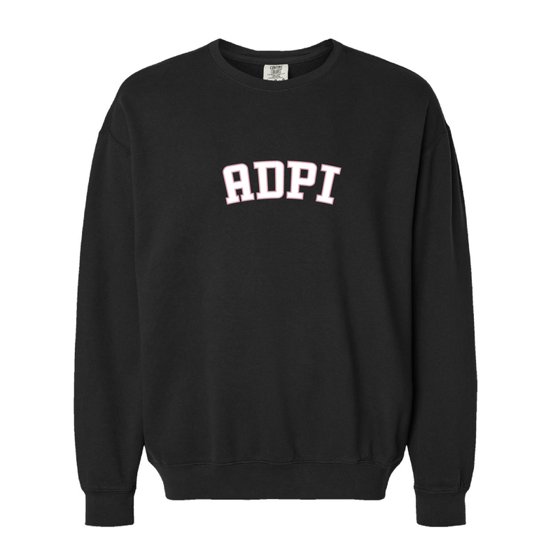 Alpha Delta Pi Sorority Varsity Basics Crewneck Sweatshirt