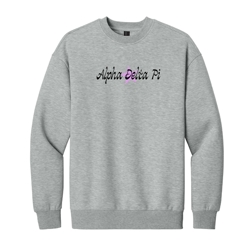 Alpha Delta Pi Sorority Star Crewneck Sweatshirt