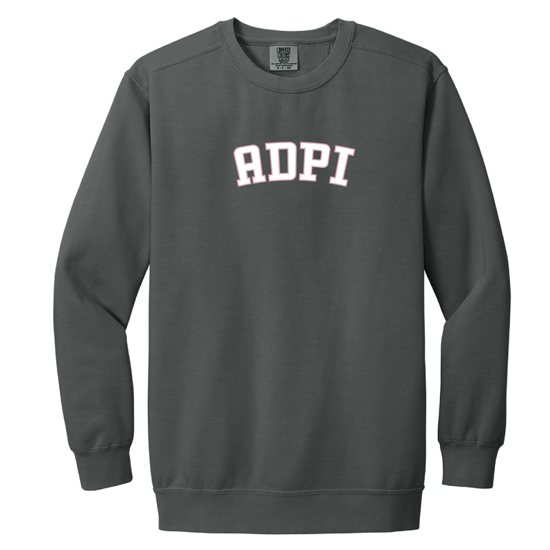 Alpha Delta Pi Sorority Varsity Basics Crewneck Sweatshirt