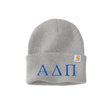 Alpha Delta Pi Sorority Embroidered Greek letters Carhartt Watch Cap