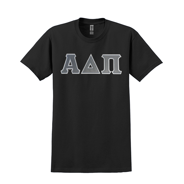 Display your Alpha Delta Pi sisterhood with grace and classic appeal. This Gildan t-shirt features your cherished ΑΔΠ Greek letters expertly sewn on