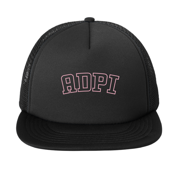 Alpha Delta Pi Sorority Varsity Basics Foam Trucker Hat