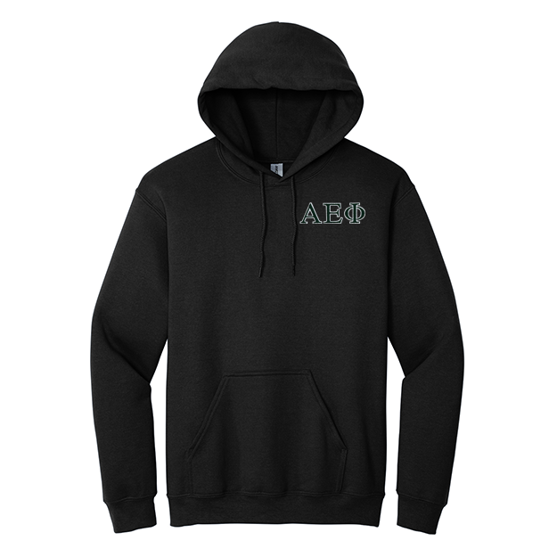 Alpha Epsilon Phi Sorority Embroidered Greek Letters Gildan Hoodie