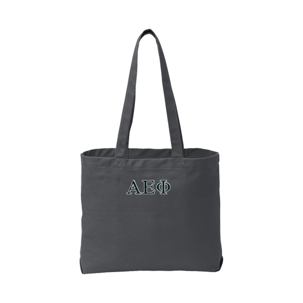 Alpha Epsilon Phi Sorority Beach Wash Tote Bag Embroidered Greek Letters