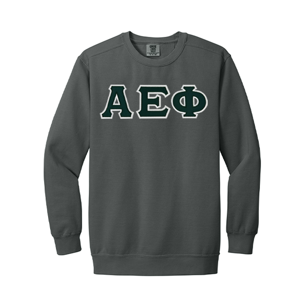 Alpha Epsilon Phi Sorority Comfort Colors Greek Letter Crewneck Sweatshirt