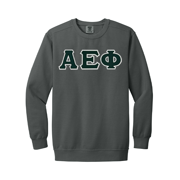 Alpha Epsilon Phi Sorority Comfort Colors Greek Letter Crewneck Sweatshirt