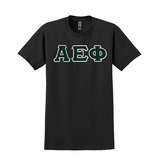 Alpha Epsilon Phi Sorority Sewn on Greek Letter T-shirt